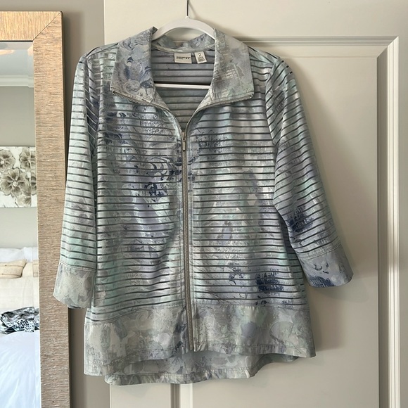 CHICO’S Zenergy Pastels Zip up - Picture 1 of 3